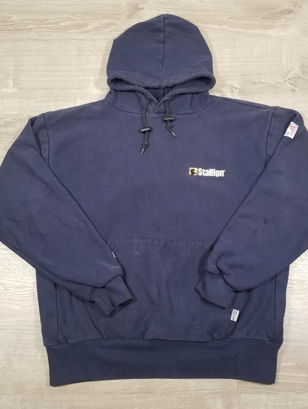 TYNDALE FR Hoodie Mens XL Blue Flame Resistant Heavy Sweatshirt Made In USA